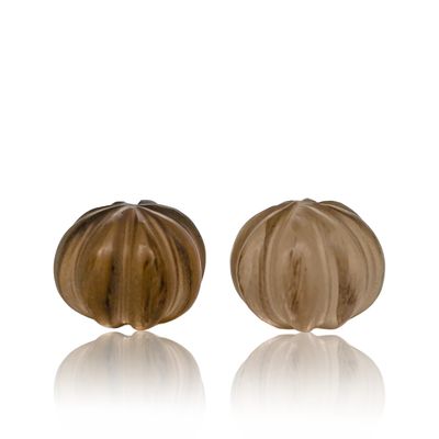 Calcédoine Brune - Lot De 2 - 17,07 CT