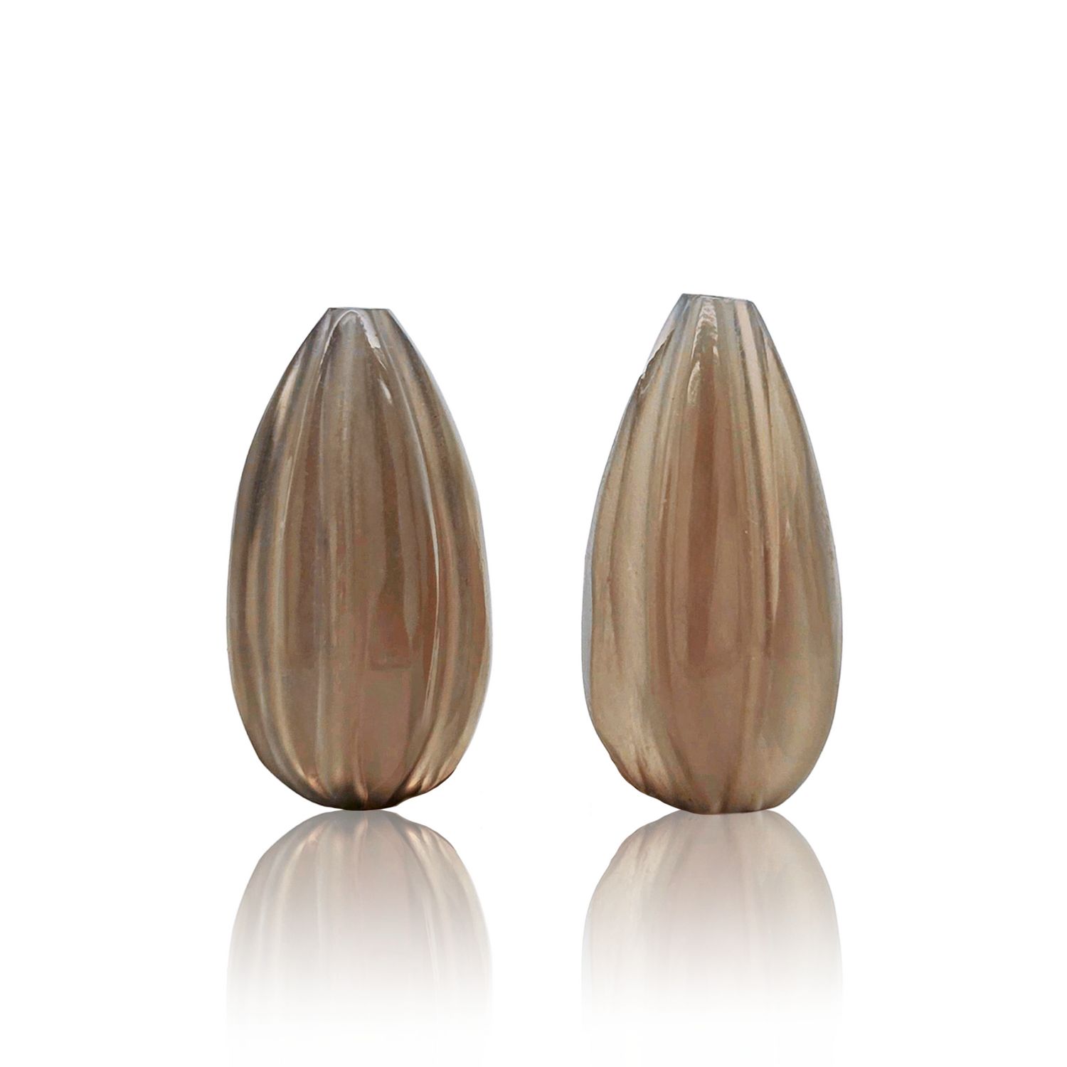 Calcédoine Brune - Lot De 2 - 5,03 CT