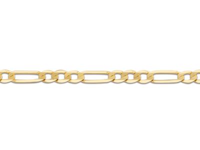 Chaîne Maille Alternée 1/3 - Or Jaune 18K