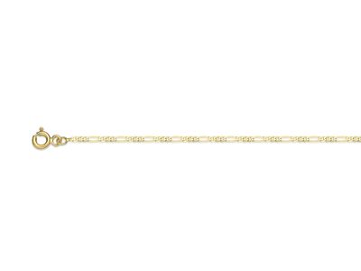 Chaîne Maille Alternée 1/3   - Or Jaune 18K
