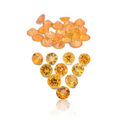Grenat Orange - Lot De 30 - 4,42 CT