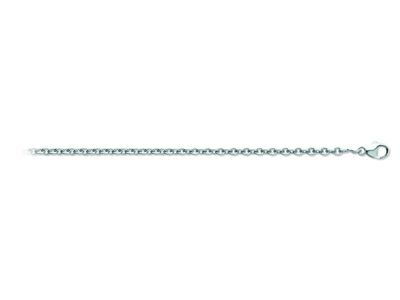 Chaîne Forçat Ronde - Or Blanc 18K