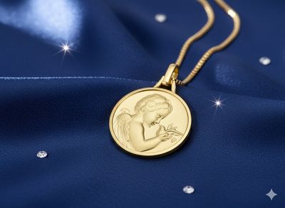 Médaille Ange - Or Massif 18K