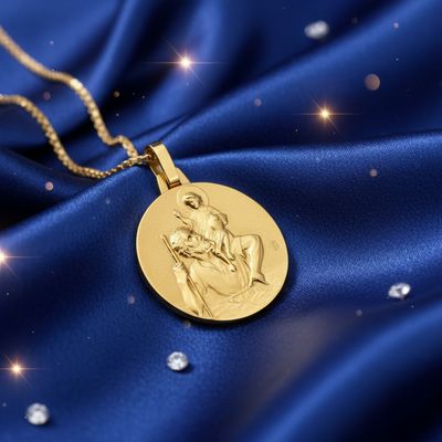 Médaille Saint-Christophe - Or Jaune 18K