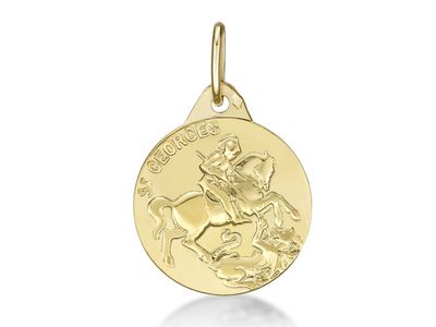 Médaille Saint-Georges - Or Jaune 18K