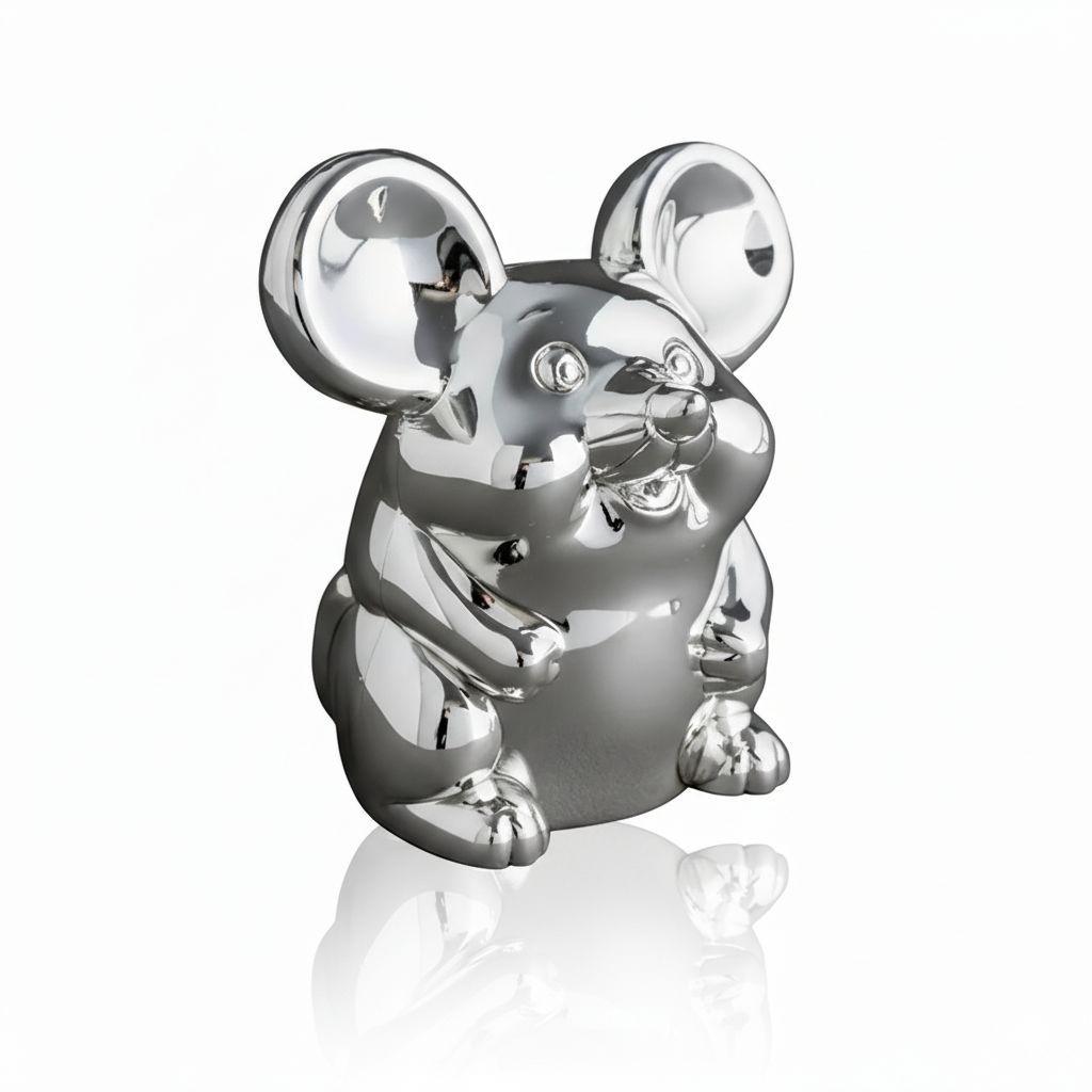 Tirelire Argentée - PETITE SOURIS Tirelire Argentée - PETITE SOURIS