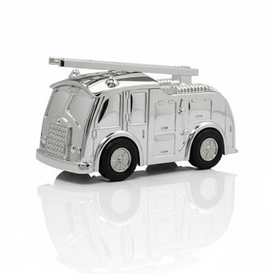 Tirelire Argentée - CAMION DE POMPIER