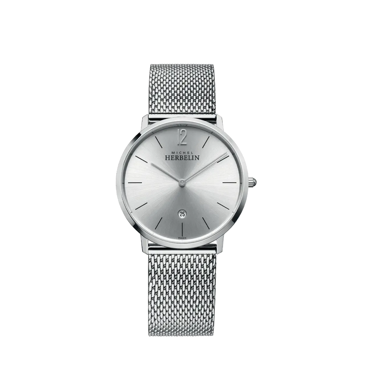 Montre "CITY" - Quartz – Acier & Maille Milanaise