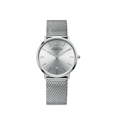 Montre "CITY" - Quartz – Acier & Maille Milanaise