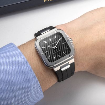 Montre "CAP CAMARAT" – Square Automatique – Acier & Noir