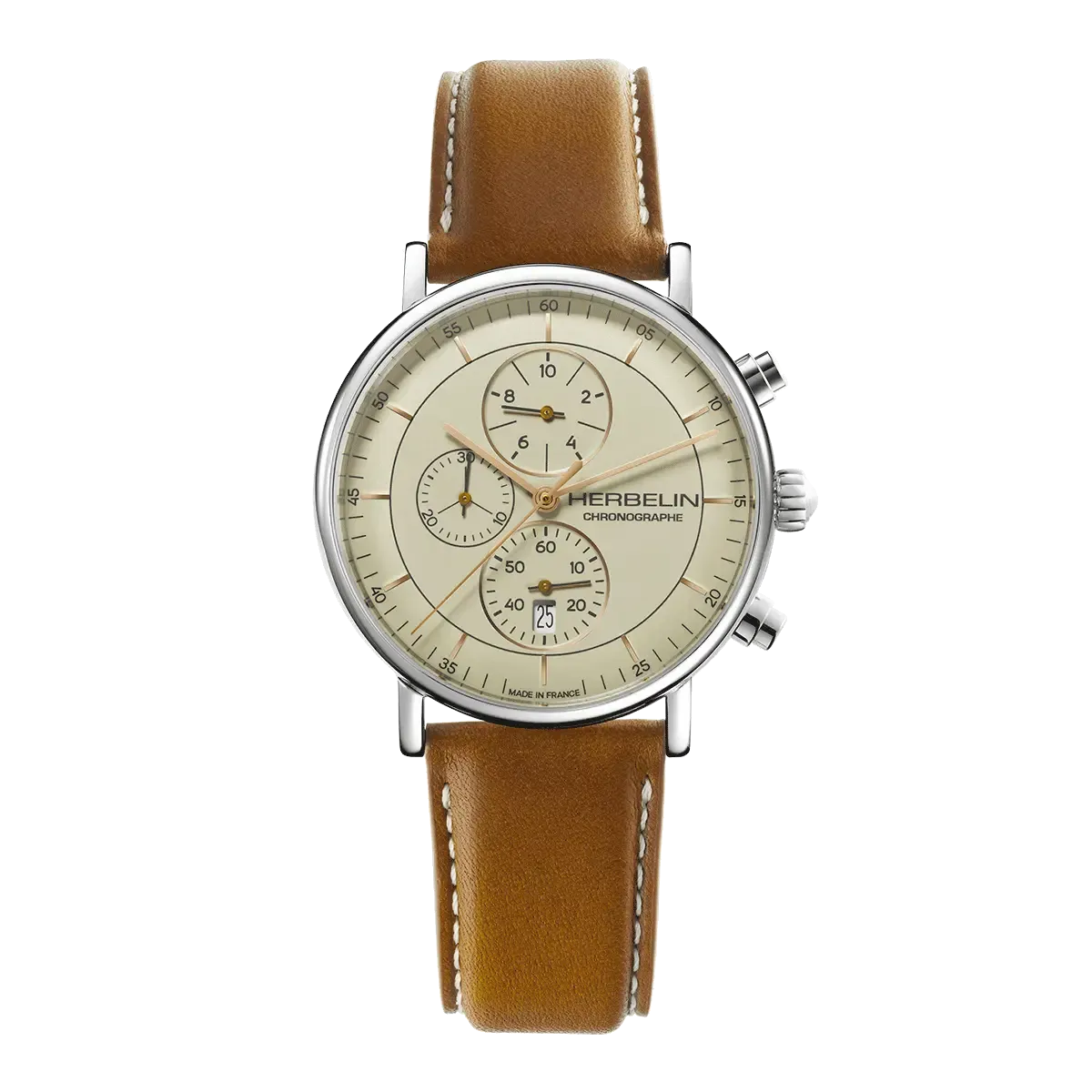 Montre "INSPIRATION" – Chronophage – Acier & Cuir