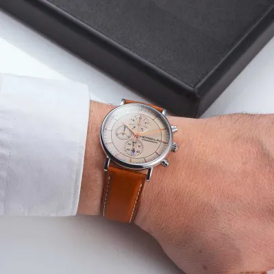 Montre "INSPIRATION" – Chronophage – Acier & Cuir