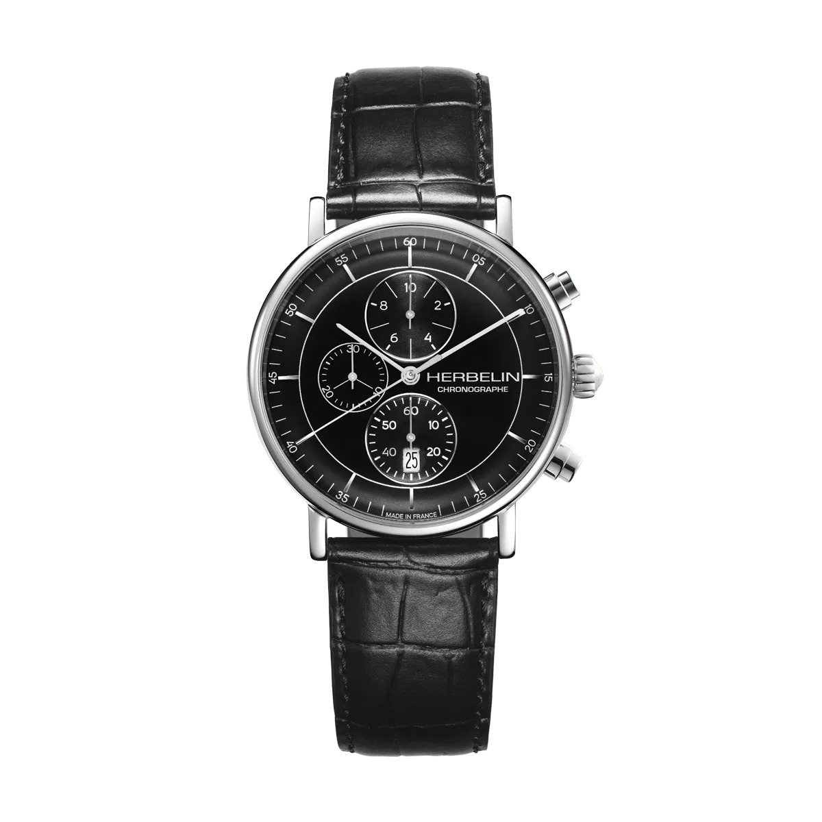 Montre "INSPIRATION" – Chronophage – Acier & Cuir