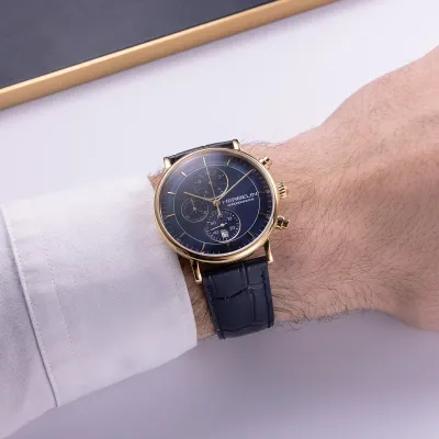 Montre "INSPIRATION" – Chronophage – Bleu