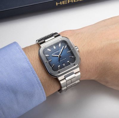 Montre "CAP CAMARAT" – Square Automatique – Acier & Bleu