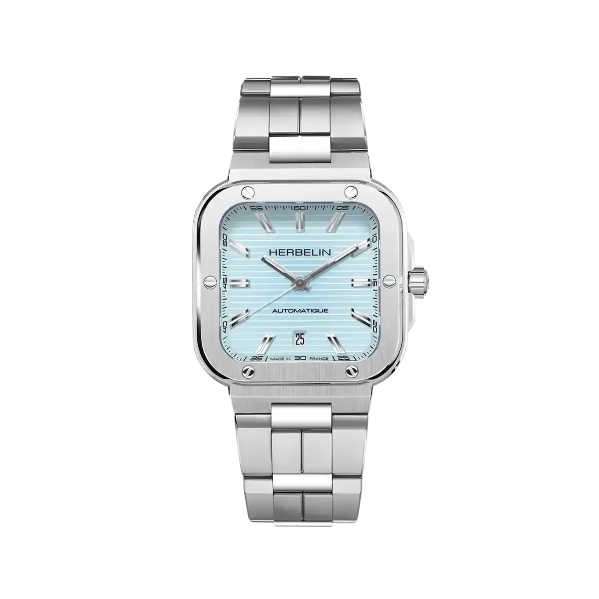 Montre "CAP CAMARAT" – Square Automatique – Acier & Bleu Artique