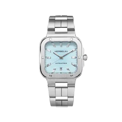 Montre "CAP CAMARAT" – Square Automatique – Acier & Bleu Artique