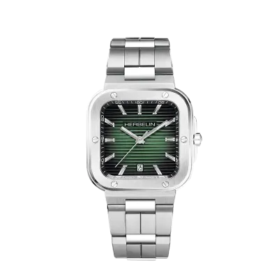 Montre "CAP CAMARAT" – Square Automatique – Acier & Vert