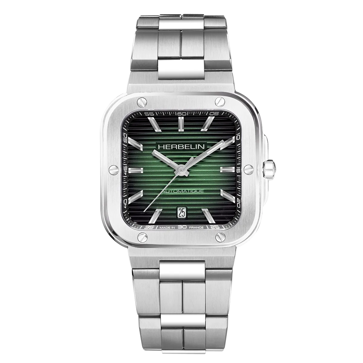 Montre "CAP CAMARAT" – Square Automatique – Acier & Vert