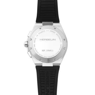 Montre "CAP CAMARAT" – Chronophage – Acier & FKM Noir