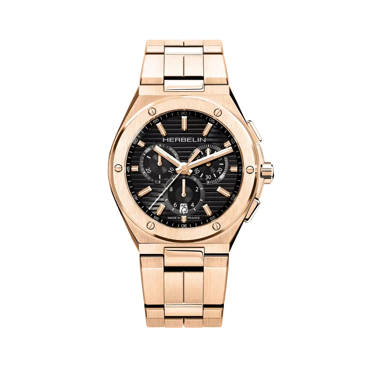 Montre "CAP CAMARAT" – Chronophage – Acier & PVD Or Rose