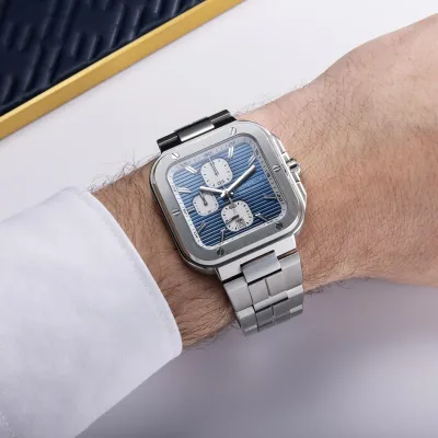 Montre "CAP CAMARAT" – Square Chronophage – Bleu