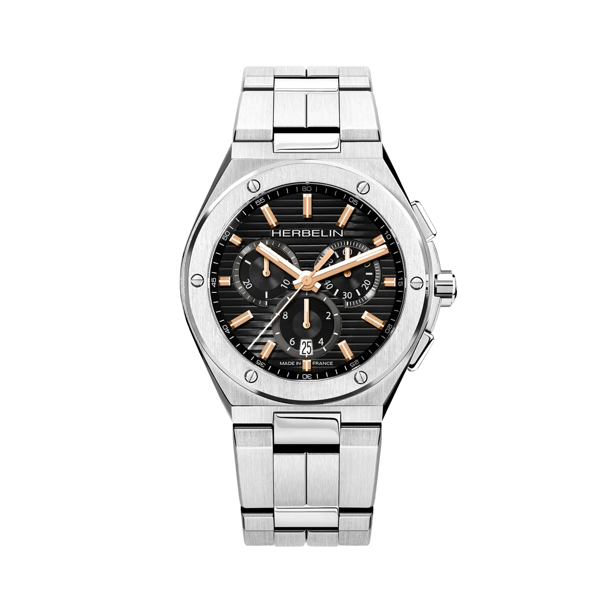 Montre "CAP CAMARAT" – Chronophage – Acier & PVD Or Rose