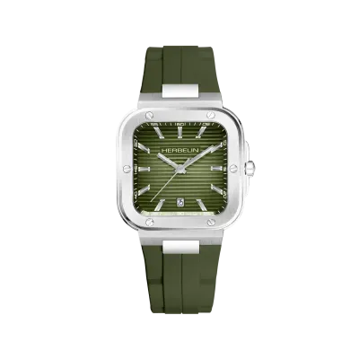 Montre "CAP CAMARAT" – Square Quartz – Kaki & FMK
