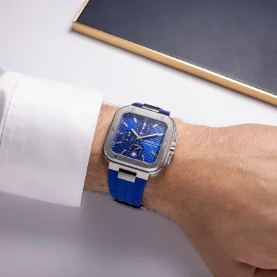 Montre "CAP CAMARAT" – Chronophage – Bleu & FMK Bleu