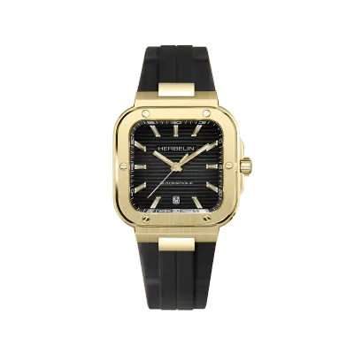 Montre "CAP CAMARAT" – Square Automatique – Acier PVD Or 1N & Noir