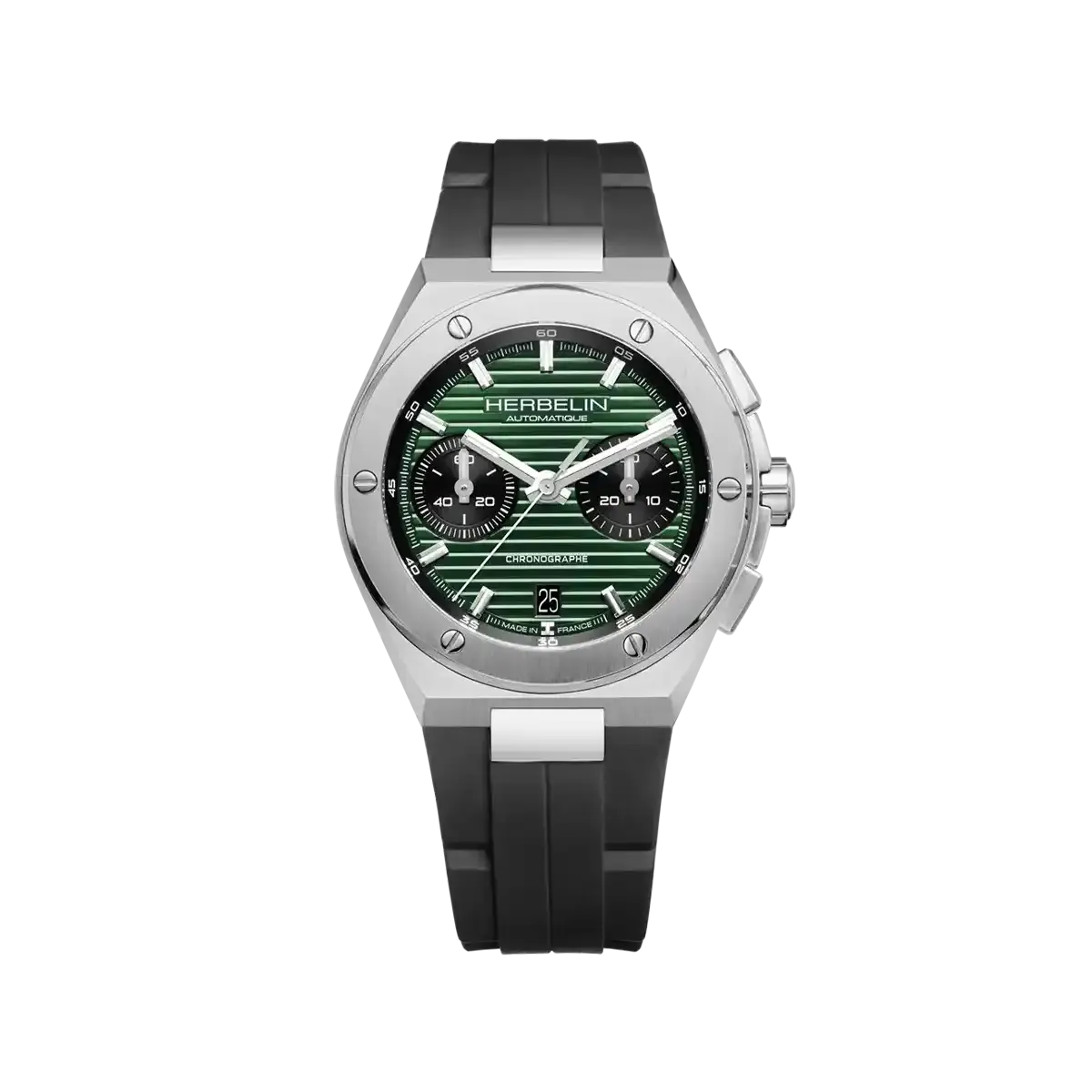 Montre "CAP CAMARAT" – Chronophage – Vert & FKM Noir