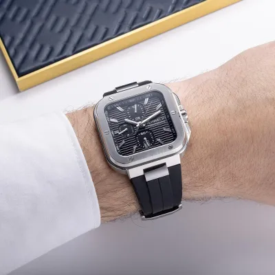 Montre "CAP CAMARAT" – Square Chronophage – Noir