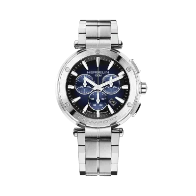 Montre "NEWPORT" - Chronophage  -  Acier & Noir