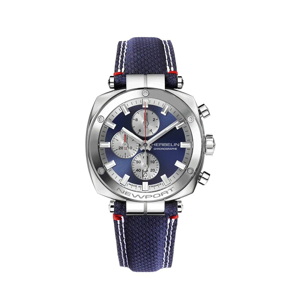 Montre  Montre "NEWPORT" – Héritage Chronophage – Acier & Textile