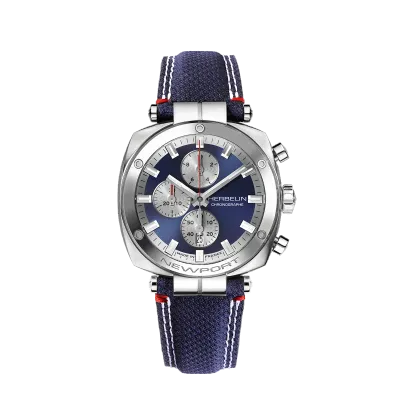 Montre "NEWPORT" – Héritage Chronophage – Acier & Textile