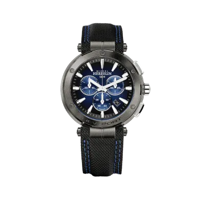 Montre "NEWPORT" - Chronophage -  Acier & PVD Noir