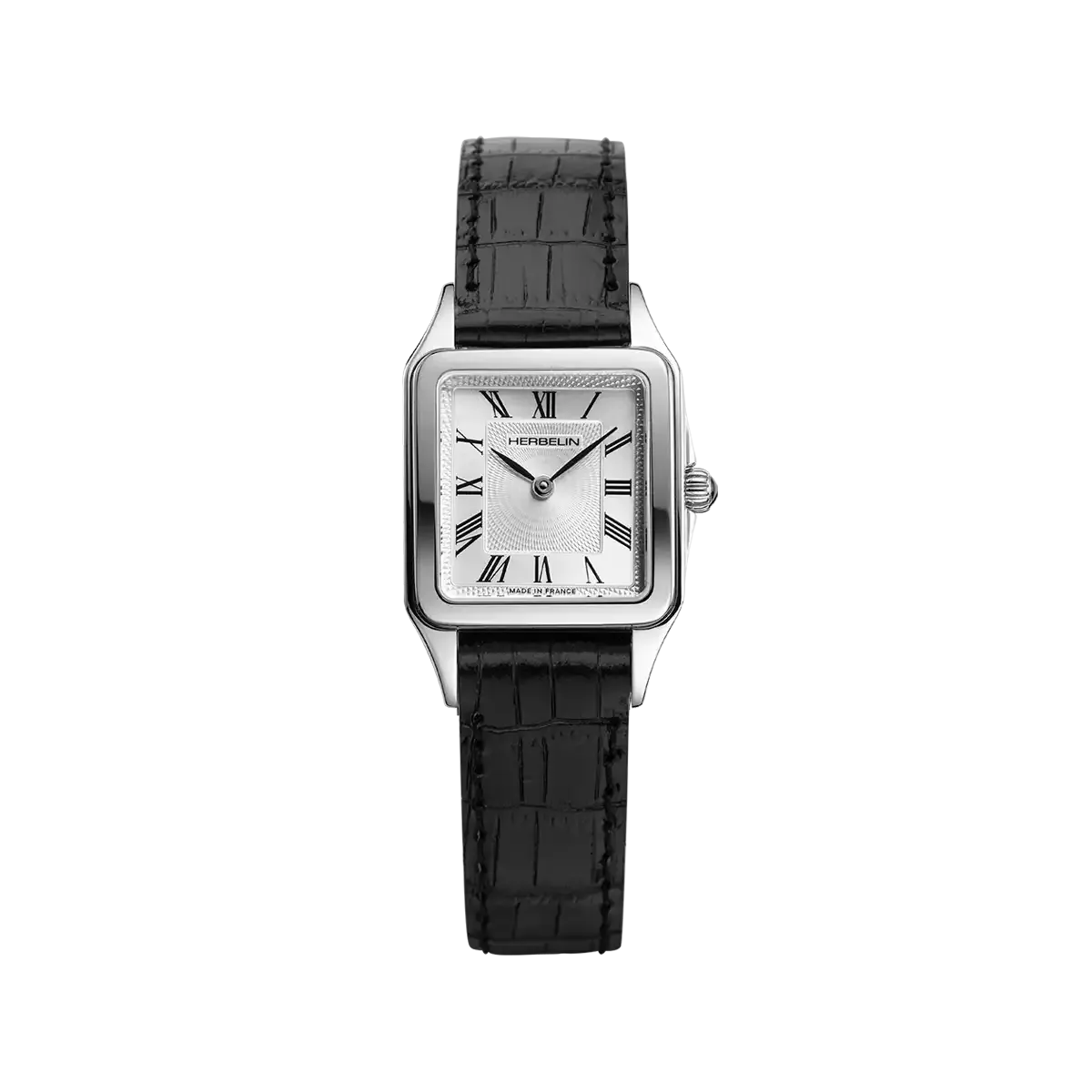 Montre LUNA - Quartz - Acier & Noir Montre LUNA - Quartz - Acier & Noir