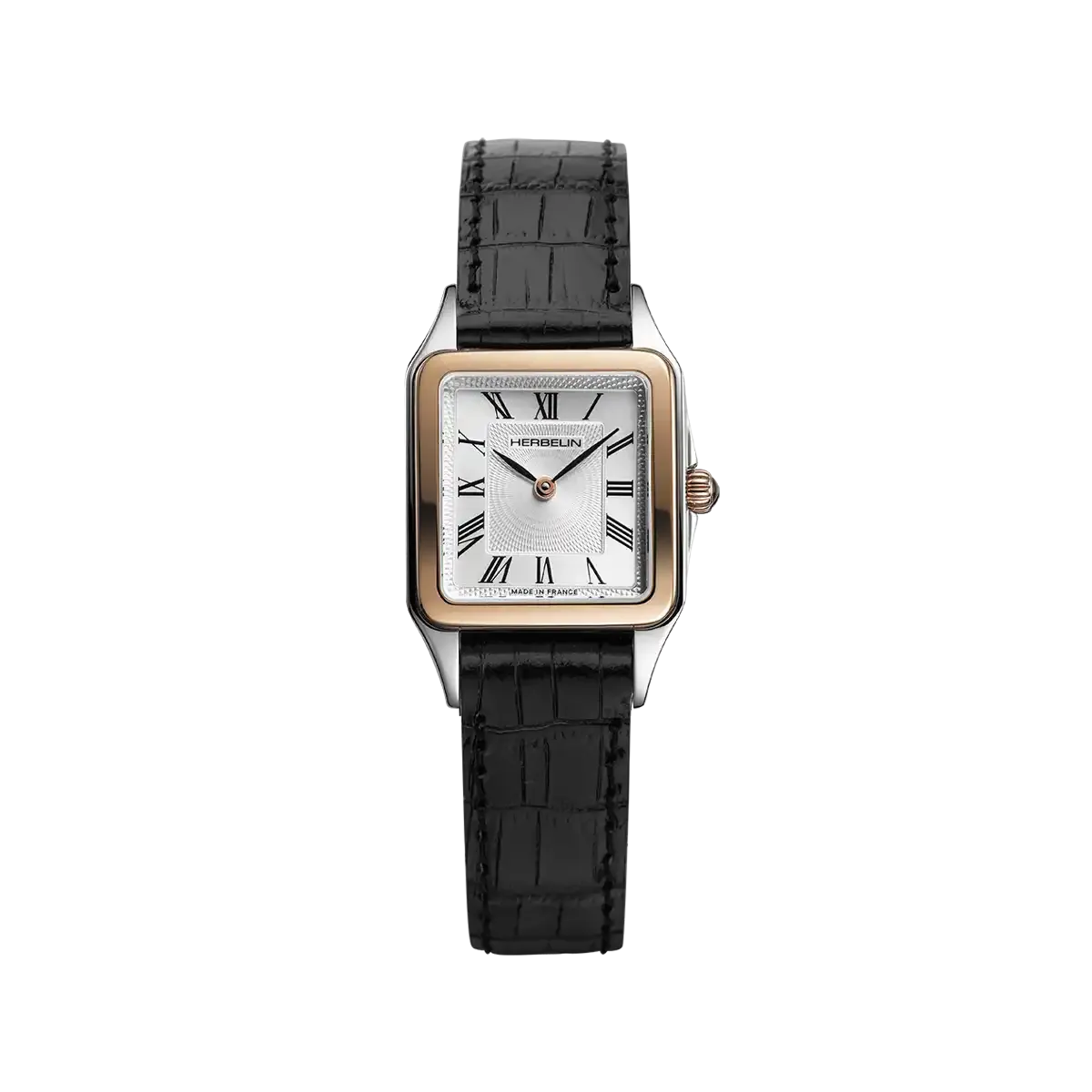 Montre LUNA - Quartz - PVD Or Rose & Cuir Noir