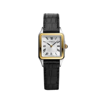 Montre LUNA - Quartz - Bicolore & Cuir Noir