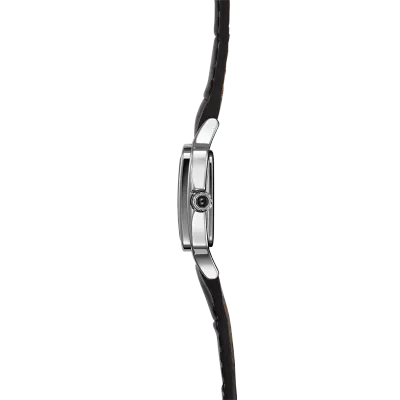 Montre LUNA - Mini Quartz - Acier & Cuir Noir