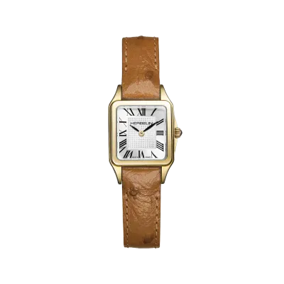 Montre LUNA - Mini Quartz - PVD Or Jaune & Cuir Camel