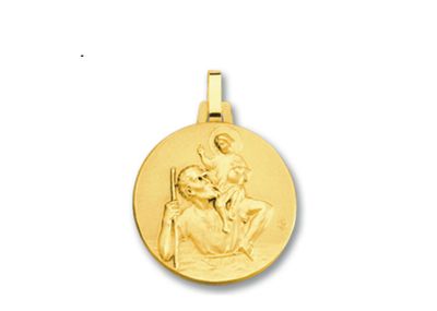 Médaille Saint-Christophe - Or Jaune 18K