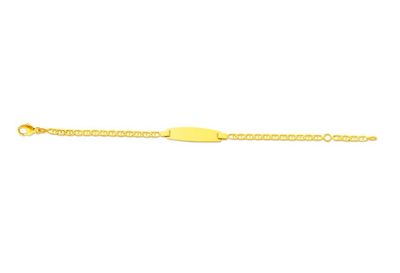 Gourmette bébé maille Marine battue