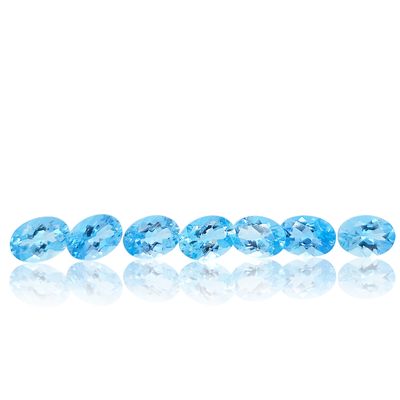 Aigue Marine - Lot De 7 - 1,33 CT