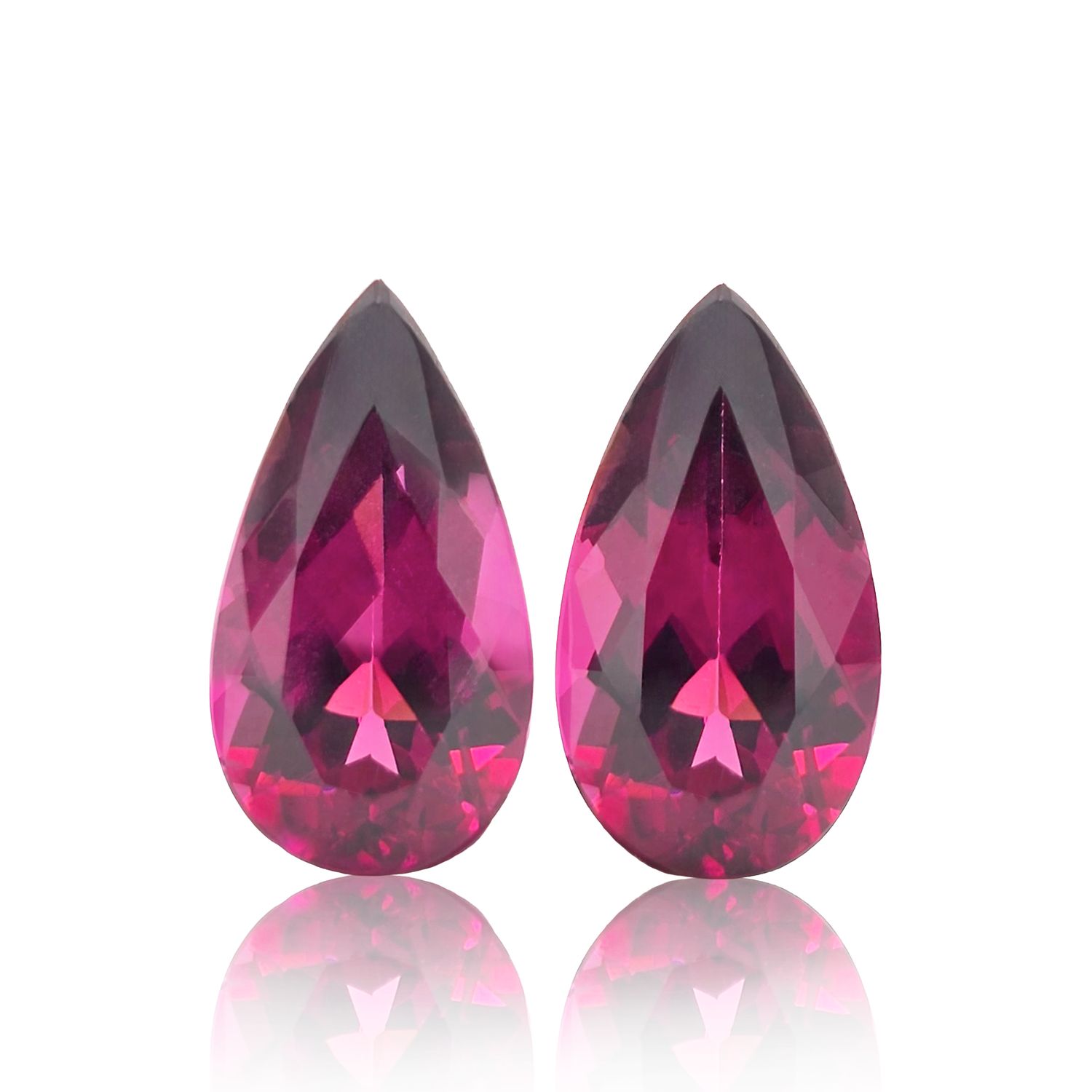 Grenat Rhodolite - Lot De 2  - 4,16 CT