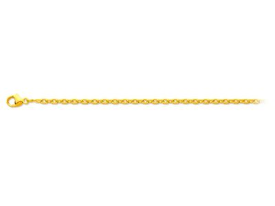 Chaîne Forçat Diamantée - Or Jaune 18K