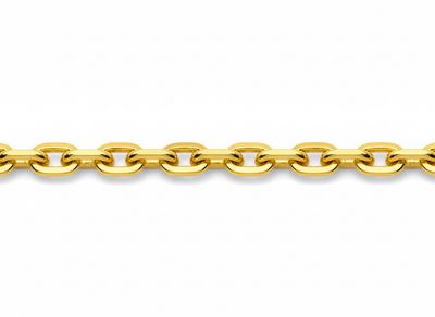 Chaîne Forçat Diamantée - Or Jaune 18K