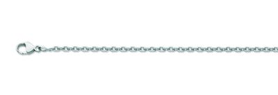 Chaîne Forçat Diamantée - Or Blanc 18K
