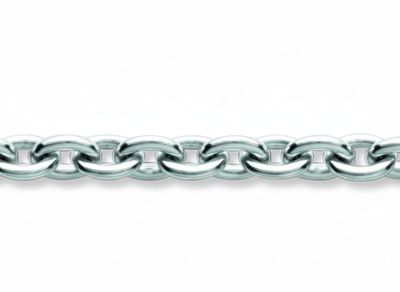 Chaîne Forçat Ronde - Or Blanc 18K