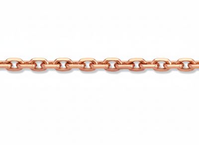 Chaîne Forçat Diamantée - Or Rose 18K